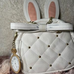 Disney Alice in Wonderland White Rabbit and Clock Purse